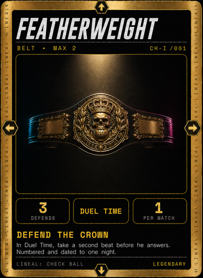 Featherweight belt, CHI-001