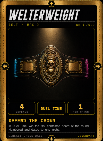 Welterweight belt, CHI-002