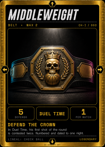 Middleweight belt, CHI-003